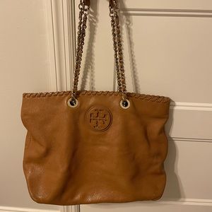 Tory Burch Marion Brown Chain Shoulder Bag